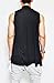 COOFANDY Men's Ruffle Shawl Collar Cardigan Lightweight Mesh Fishnet Long Length Drape Cape