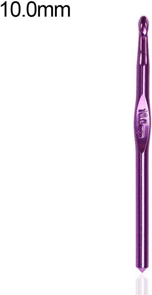 super1798 Aluminium Crochet Hooks Needles Knitting Accessories Tools - Random Color 10mm