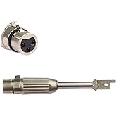 1x 3 XLR Connector Saw Adapter Attachments Reciprocating Saws Machines Accessories Three Plugs Interface Stainless Steel