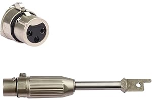 EBIEFLY 1x 3 XLR Connector Saw Adapter Attachments Reciprocating Saws Machines Accessories Three Plugs Interface Stainless Steel