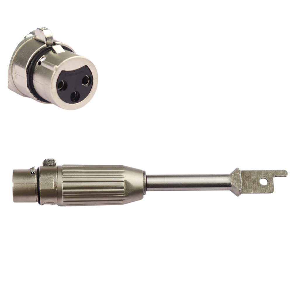 EBIEFLY 1x 3 XLR Connector Saw Adapter Reciprocating Saws Machines Accessories Three Plugs Interface Stainless Steel