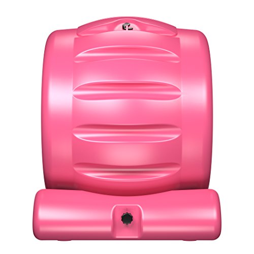The Most Beautiful Composter in the World in Pink, Made in the USA, Food Safe, BPA and Rust Free, No Assembly Required, Envirocycle Composting Tumbler Bin and Compost Tea Maker - Thumbnail 3
