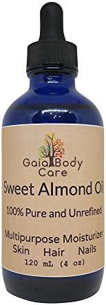 Sweet Almond Oil 100% Certified Natural and Pure for Moisturizing - Gaia Body Care