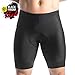 qualidyne Men's Cycling Bike Shorts 3D Padded Bicycle Riding Bike Biking Pants Cycle Shorts Black
