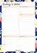 Daily Planner Notepad with Sticky Note Backing by Julianne & Co - All-in-One Undated to-Do, Schedule & Priority List Planning Pad - Portable Tear-Off Sheet Design - Small Size A5 (3 Pack)