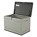 Lifetime 60059 Black Bottom & Desert (Tan) Sides and Lid Outdoor Storage Box-80 Gal, 80 Gallon, Desert Sand