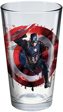 Captain America 3: Civil War 'Toon Tumbler® 16 oz. Pint Glass (Captain America)