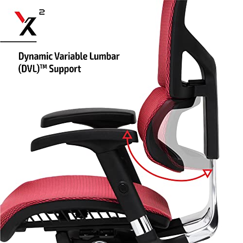 XChair X2 Management Task Chair, Black KSport Mesh Fabric with