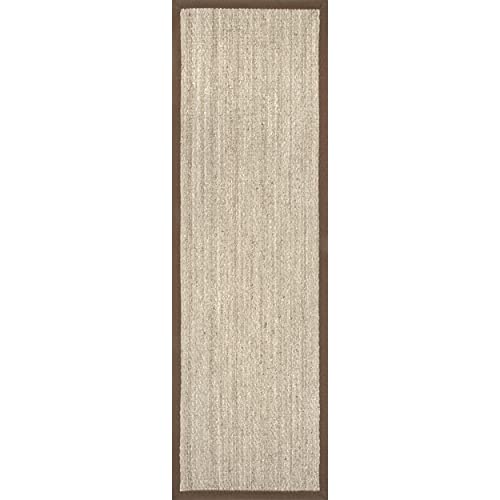 nuLOOM Elijah Natural Seagrass Farmhouse Runner Rug, 2' 6" x 8', Brown Pricepulse
