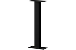 Salsbury Industries 4365BLK Standard Pedestal Bolt Mounted for Roadside Mailbox and Mail Chest, Black