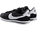 Nike Men's Cortez Basic Nylon Black/White/Metallic Silver Casual Shoe 11