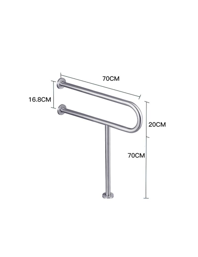 送料無料 304ステンレススチールトイレ手すり高齢者トイレアクセス可能な安全スキッド手すり B07jm1k86h 激安の Hrm Partners Com