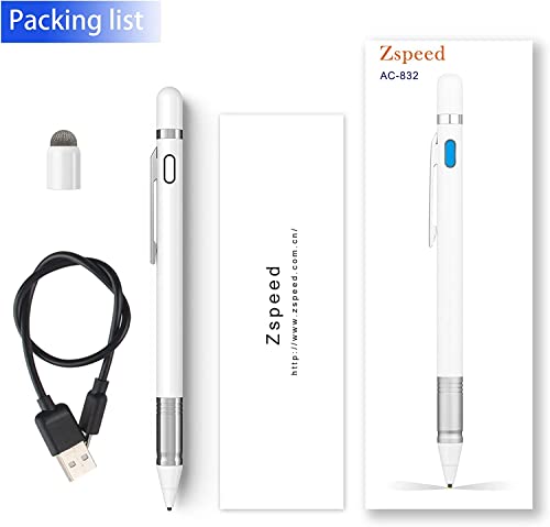 Stylus Pens for Touch Screens Active Stylus Pen for ​iPad Pencil 2 in 1 Fine Point Digital Pen Compatible with iPhone/Android Phone/iPad/iPad Air/iPad Pro/Tablets/etc
