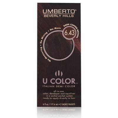 U Color by Umberto Italian Demi Color 6.43 Dark Copper Brown
