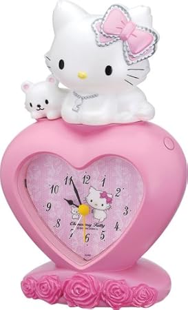 Amazon Co Jp シチズン Hello Kitty ハローキティ 置き時計 チャーミーキティr09 4rea09rh13 ホーム キッチン