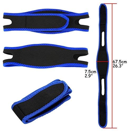 Anti Snoring Chin Strap – Two Snoring Chin Straps Kit- Adjustable Size, Comfy & Padded Fit -Most Effective Snoring Solution and Anti Snoring Devices Stop Snoring Sleep Aid for Men and Women