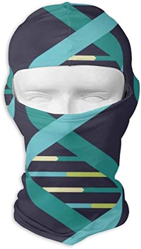 Xukmefat DNA Helix Science Geek Balaclava UV Protection Windproof Ski Face Masks for Cycling Outdoor Sports Full Face Mask Breathable