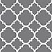 H.VERSAILTEX Blackout Curtains for Living Room/Bedroom Thermal Insulated Energy Saving Grommet Window Curtain Drapes (2 Panels) Geometric Moroccan Printed Draperies, Grey and White, 52 by 63 Inch