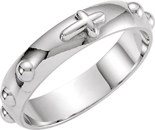 Sterling Silver Size 06.00 Rosary Ring, Ring Size 6