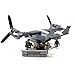 V-22 Osprey Tiltrotor Military Aircraft and Army Soldiers - Building Block Toy