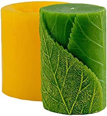 WIP Leaf Cylinder Silicone Craft Mold, Silicone Cake Mold, DIY Soap Die Model, Non-Adhesive Resin Jewelry Making Mold welcoming