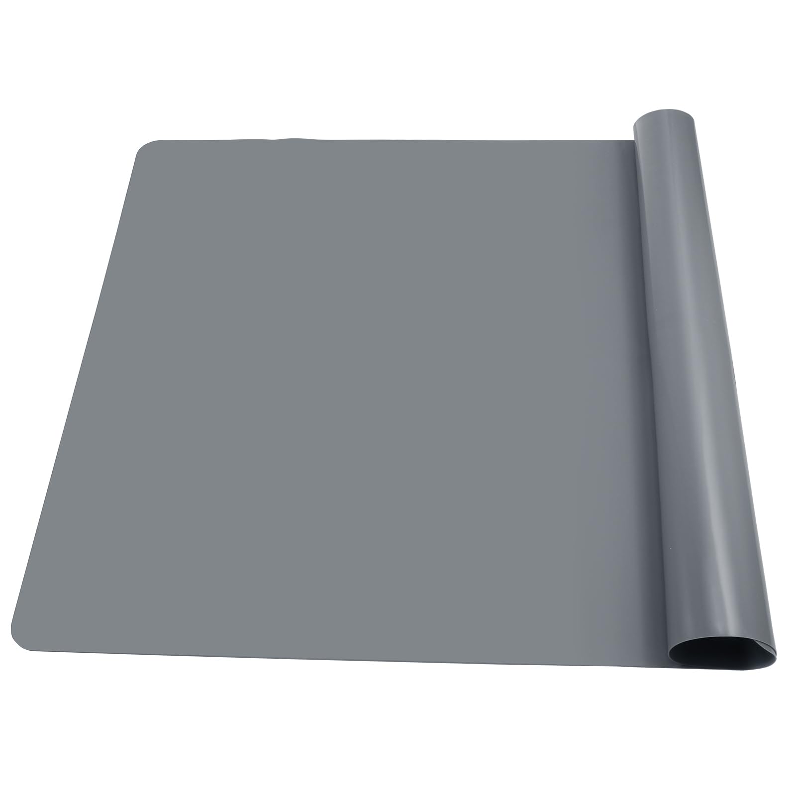 Kssvzz Extra Large Silicone Mat for Resin 70x50 cm, Non Stick Silicone Mat for Worktops, Silicone Table Placemat for Crafts, Heat Resistant Mat for Kitchen Worktop Protector, Grey