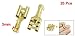uxcell Brass 6.3 mm Connectors Female Spade Cable Terminals, 20 Piece