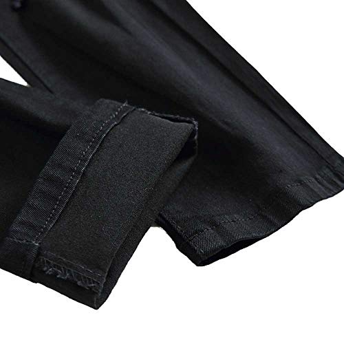 Classic Jeans Men Casual Denim Pants Cotton Straight Ripped Hole Trousers Pants
