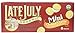 LATE JULY Organic Mini White Cheddar Cheese Sandwich Crackers, 8 Count Box of 1.125 Ounce Pouches (Pack of 4)