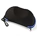Kingfansion Portable Carabiner Eye Glasses Sunglasses Hard Case Protector Box Holder (Blue)