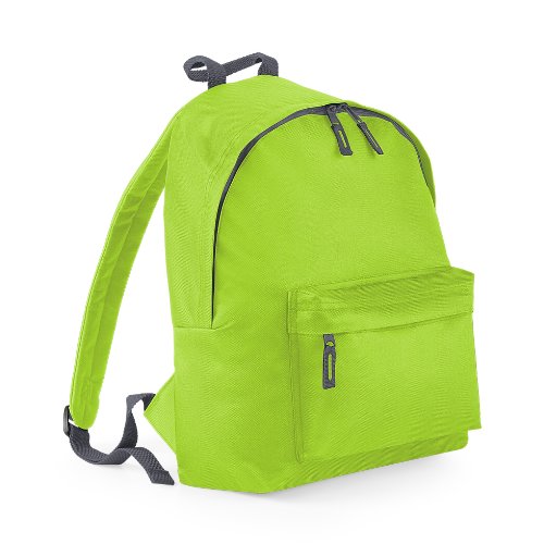 Plain 2 Pocket Backpack Rucksack School Bag Choose Your Colour (Lime Green) Amazon.co.uk Luggage