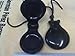 Pair Flamenco Castanets Black fiberglass AMATEUR model -SIZE 4- Includes a carrying case