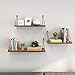 Amazing Roo Floating Shelves Wall Mounted Set of 3, Wood Wall Shelves with Black Metal Brackets, Storage Rack for Living Room/Kitchen/Bathroom/Bedroom/Office