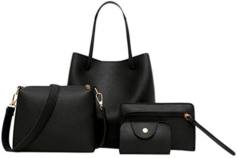 Baijiaye Bags For Women Handbags Tote Bag Cross Body Shoulder Bag Ladies Clutches Bag Card Holder Bag 4 Piece Set PUโฆ