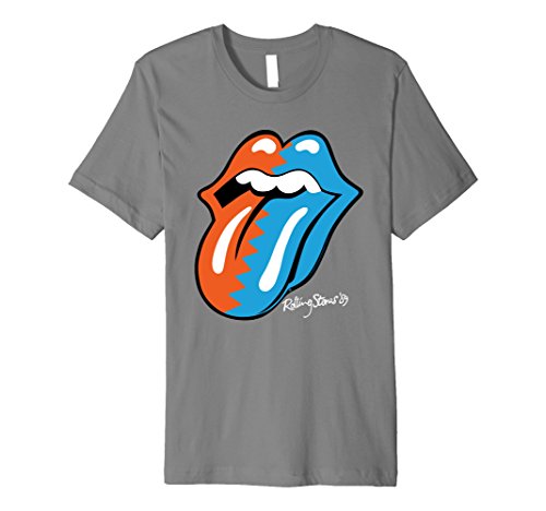 Mens The Rolling Stones Zig Zag 89 Tongue T-Shirt XL Slate
