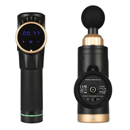 MASWATER Massage Gun Percussion Massager Portable Handheld Deep Multifunctional Muscle Massager 20 Speeds Helps Relieve Muscle Soreness and Stiffness Personal Massage Device