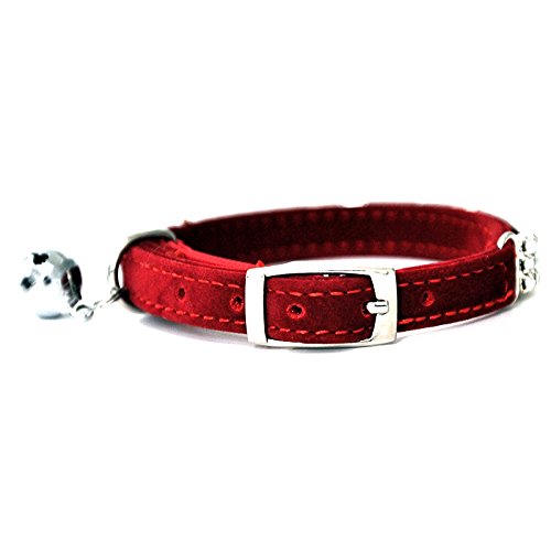 CHUKCHI Soft Velvet Safe Cat Adjustable Collar Bling Diamante with