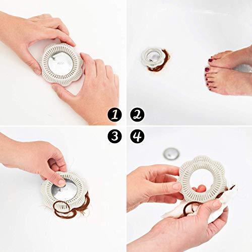 TUBRING The Ultimate Tub Drain Protector Hair Catcher/Strainer/Snare