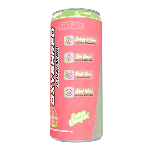 EHP Labs OxyShred Ultra Healthy Energy Drink, Zero Sugar Energy Drink