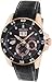 Seiko Sportura Black Dial Black Leather Mens Watch SNP056