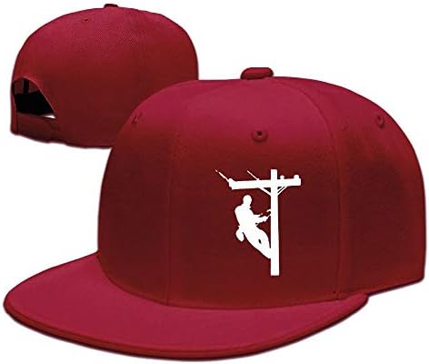 Madoling Electric Cable Lineman Gift Denim Hats Adjustable Baseball Cap Dad Hats