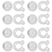 Clara Clark Duvet Comforter Clips - Grippers Bed Duvet Donuts Holders, Set of 8 Clips, Keeps Corners of Duvets Comforters Blankets in Place