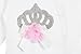 Eda Baby Girl Jeweled Crown Layette 3 Piece Gift Set 3-6M Pink