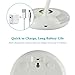 CO-Z Battery Operated Rechargeable LED Desk Lamp, Eye-care Reading Light for Students, Dimmable Wireless Computer Task/Table Lamp with 3 Adjustable Brightness Levels, Rechargeable 1800mAh Battery