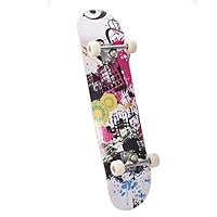 ☀ Dergo ☀Skateboard Complete 4 Wheels 31x8 Inch For Children And Adults