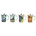 Van Gogh Coffee Mugs in Keepsake Box - Bone China - 11 Ounce Mugs - Set of 4
