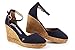 Viscata Estartit Espadrille Canvas Wedges Spain Handmade 3 ½” Heel Women's Sandals with Breathable Organic Cotton Canvas and 100% Natural Jute Midsole for all Occasions: Casual, Work, Party