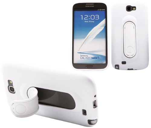 iTALKonline ProGel SOLID WHITE Super Hydro Gel Protective Armour/Case/Skin/Cover/Shell with HORIZONTAL VIEWING STAND for Samsung SPH-L900 Galaxy Note 2