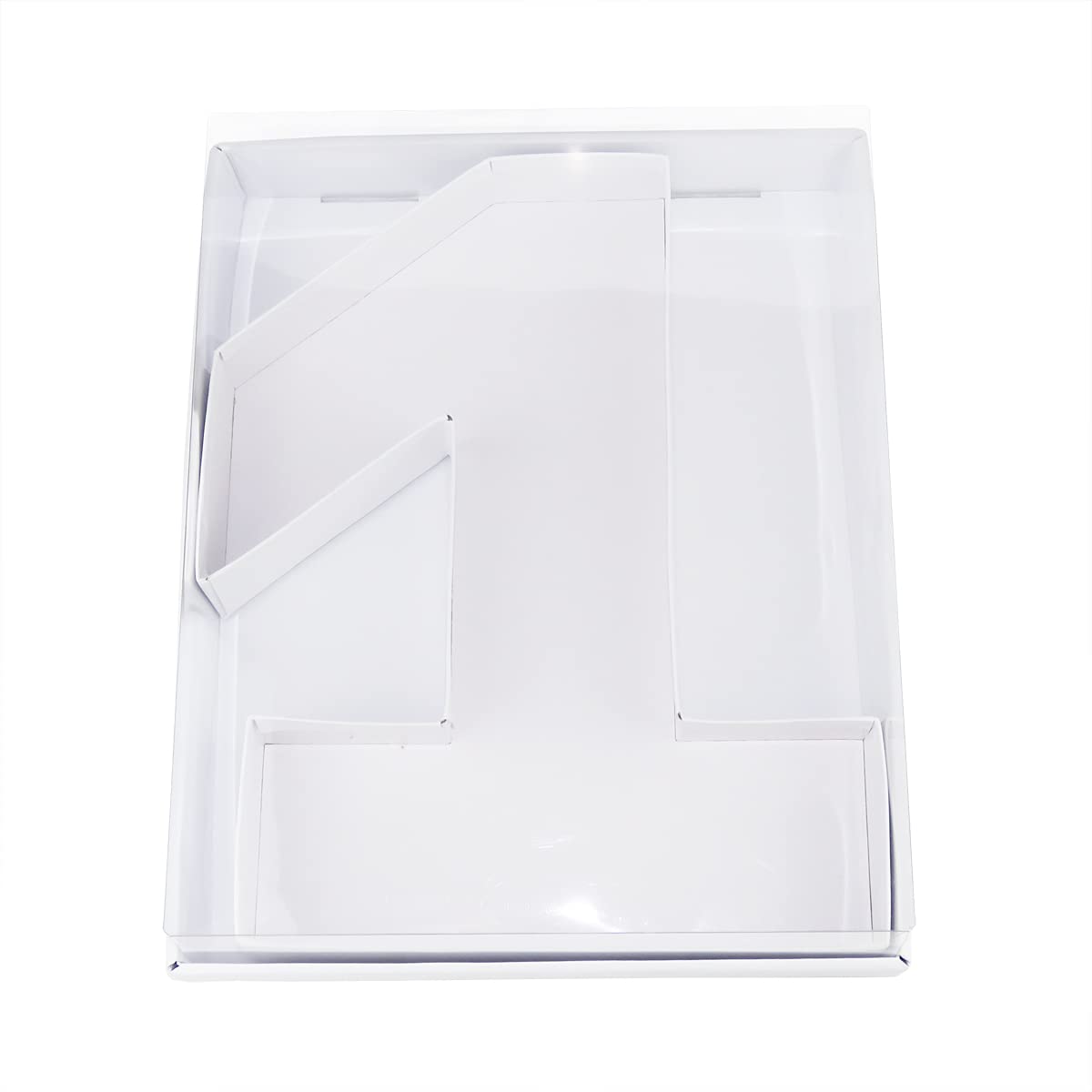 WENPACK 30.5cm Fillable Cardboard Number Shaped Box Clear Cover Sweets Charcuterie Grazing Packaging (1)