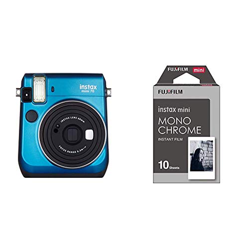 Fujifilm Instax Mini 70 Appareil photo instantané Bleu & 70100137913 Instax Mini Développement instantané Monochrome